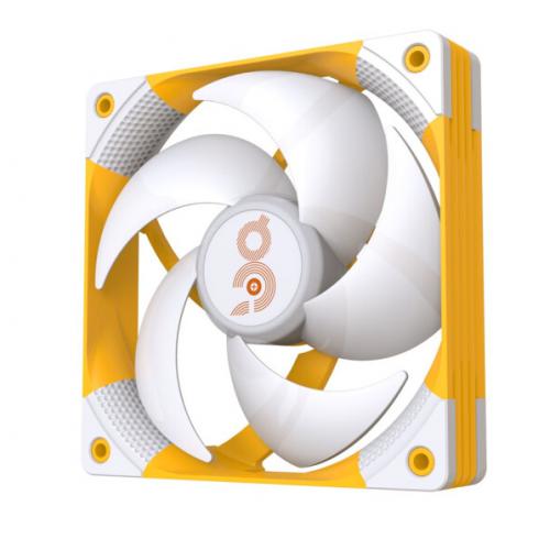 爱国者（aigo） 银河C1 橙白 电脑机箱风扇（小3P+大4P双接口）