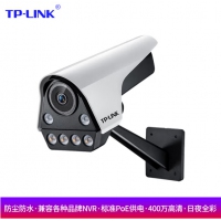 普联（TP-LINK） TL-IPC546FP-W4 400万 鹰隼系列POE供电双光全彩 4MM 摄像机