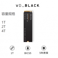 西部数据(Western Digital) SN850X 2TB SSD固态硬盘 M.2接口（NVMe协议）WD_BLACK系列