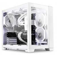 联力(Lianli) 包豪斯mini 纯白 ATX海景房电脑机箱