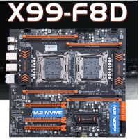 华南 X99-F8D 双路 服务器主板 DDR4 LGA2011-3