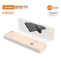 联想（lenovo）来酷KW201 轻音轻薄无线键鼠套装 笔记本台式机通用