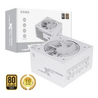 先马(SAMA) XF1000W纯白 额定1000W 金牌全模组    台式机电源
