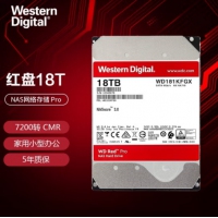 西部数据(WD)  18T 红盘PRO WD181KFGX  SATA网络储存NAS专用硬...