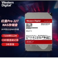 西部数据(WD)  22T 红盘PRO WD221KFGX  SATA网络储存NAS专用硬...