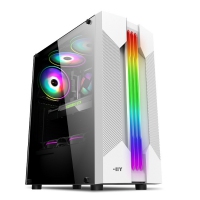 现代 虹光 侧透机箱 台式机电脑主机机箱 RGB灯条全景侧透ATX大板游戏水冷机箱
