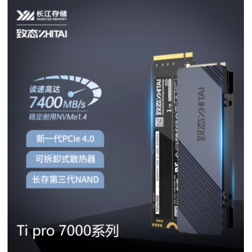 致态（ZhiTai）长江存储 Ti600 4T SSD固态硬盘 NVMe M.2接口