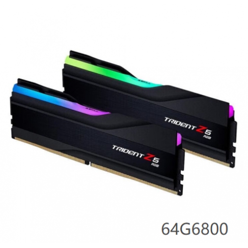 芝奇(G.SKILL) 幻锋戟 新品黑色 64G6800MHz DDR5 F5-6800J3445G32GX2-TZ5RK 新品(2X32GB)电脑台式机内存