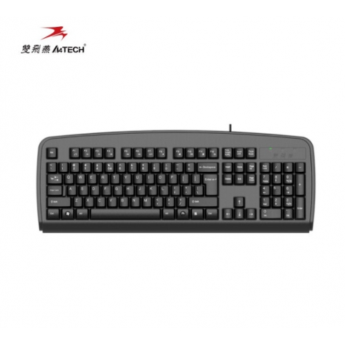 双飞燕（A4TECHKB-8U 键盘有线 薄膜办公打字用键盘笔记本外接台式电脑通用键盘104键 USB接口