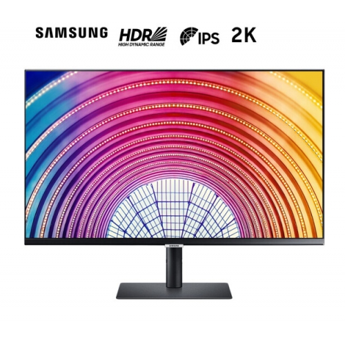 三星（SAMSUNG）S24A600NWC 24英寸2K IPS屏HDR10爱眼不闪屏旋转升降 FreeSync 可壁挂