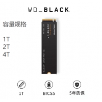 西部数据(Western Digital) SN850X 1TB SSD固态硬盘 M.2接...