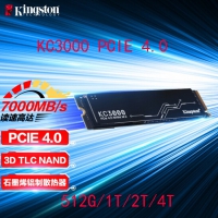 金士顿Kingston KC3000系列 512GB SSD固态硬盘 M.2接口NVMe协...