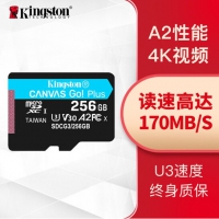 金士顿（Kingston）A2 V30  256G TF(Micro SD)存储卡极速版读...