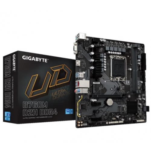 技嘉GIGABYTE B760M D2H DDR4网红爆款 超耐久 台式机主板