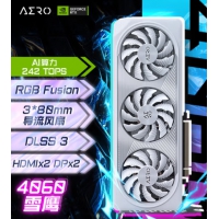 技嘉GIGABYTE GV-N4060AERO 0C-8GD雪鹰 RTX4060  显卡