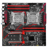 精粤 X99-9D4 双路 D4 8槽 双M.2 2个Pcie*16 1个Pc1e*1 10个SATA3.0 主板